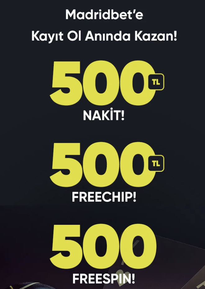 Yeni Üyelere 500TL 500FS Bonus